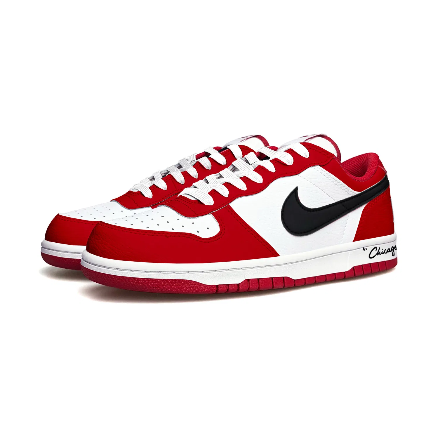 Скейтбордические кроссовки Nike Big Red Wind Rhapsody Low Chicago Red — фото 4