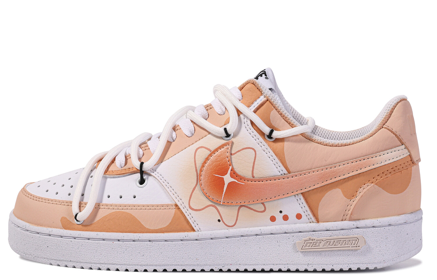

Кроссовки Nike Court Vision 1 Skateboarding Shoes Men Low-top Orange/White, цвет Orange