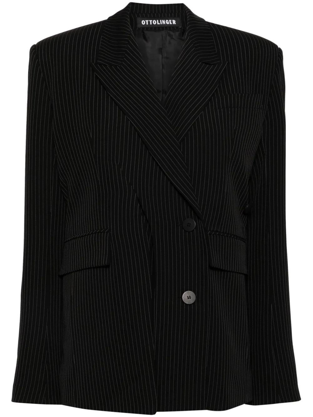 

Блейзер Signature Split Pinstripe Ottolinger, черный