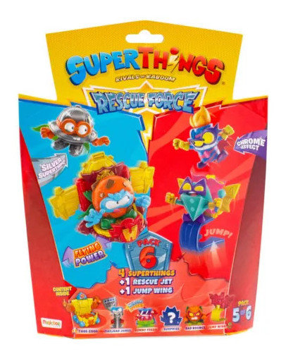 

Superthings: 4 фигурки + 2 автомобиля Rescue Force S10 Pack5Of6 Magic Box