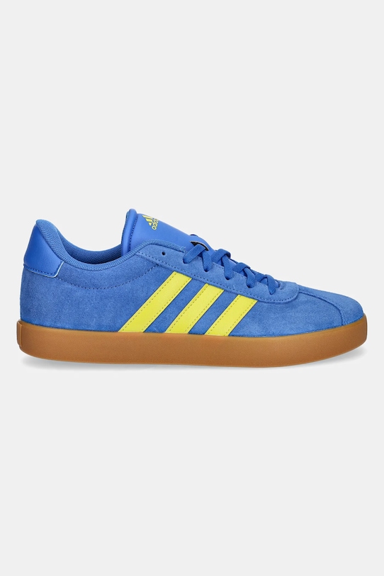 Замшевые кроссовки VL Court 3.0 Adidas, синий — фото 2