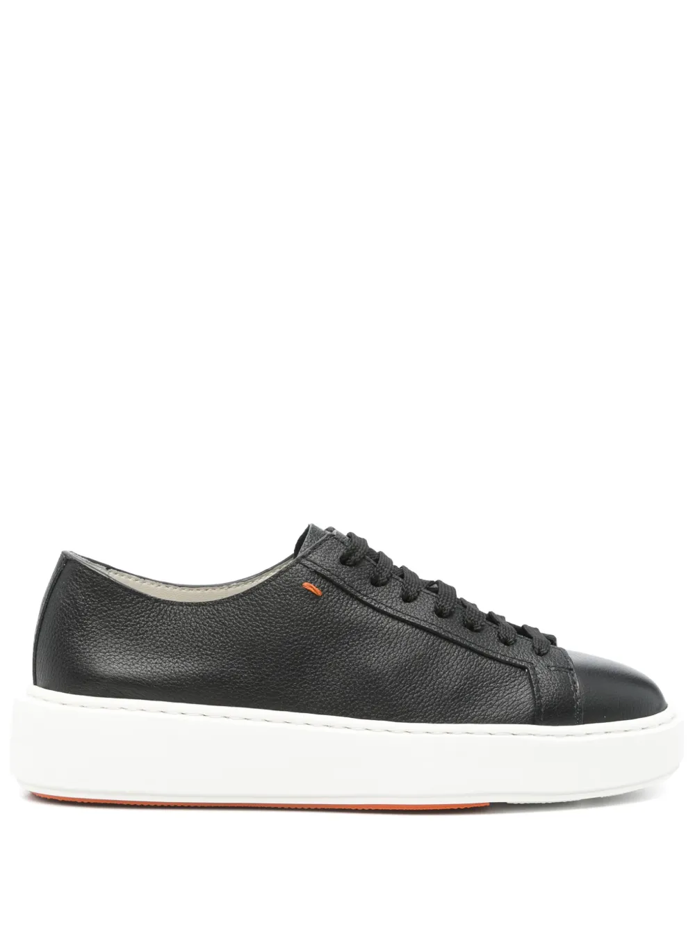 Кожаные кроссовки Santoni, черный
