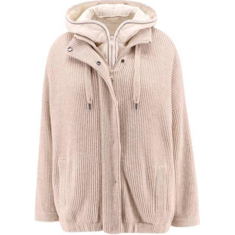 

Толстовка с капюшоном Brunello Cucinelli, бежевый