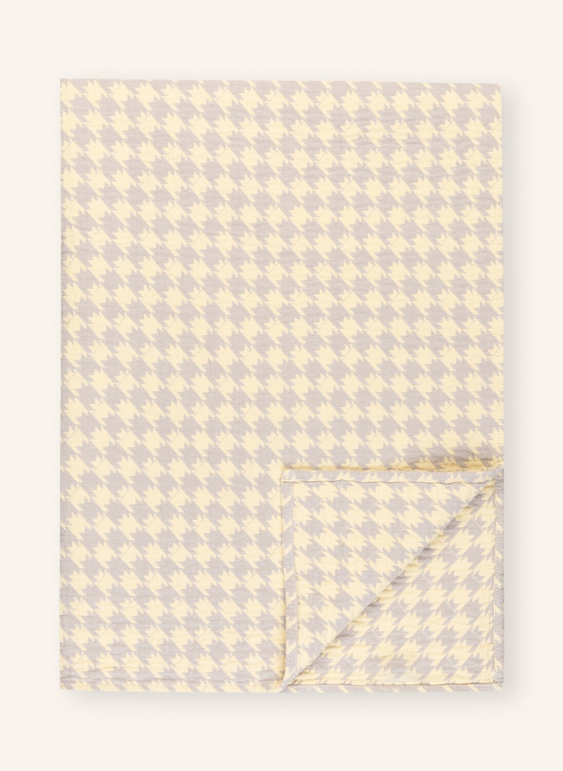 

Плед Broste Copenhagen BERNHARDT, 130x180 см, цвет hellgelb/hellgrau