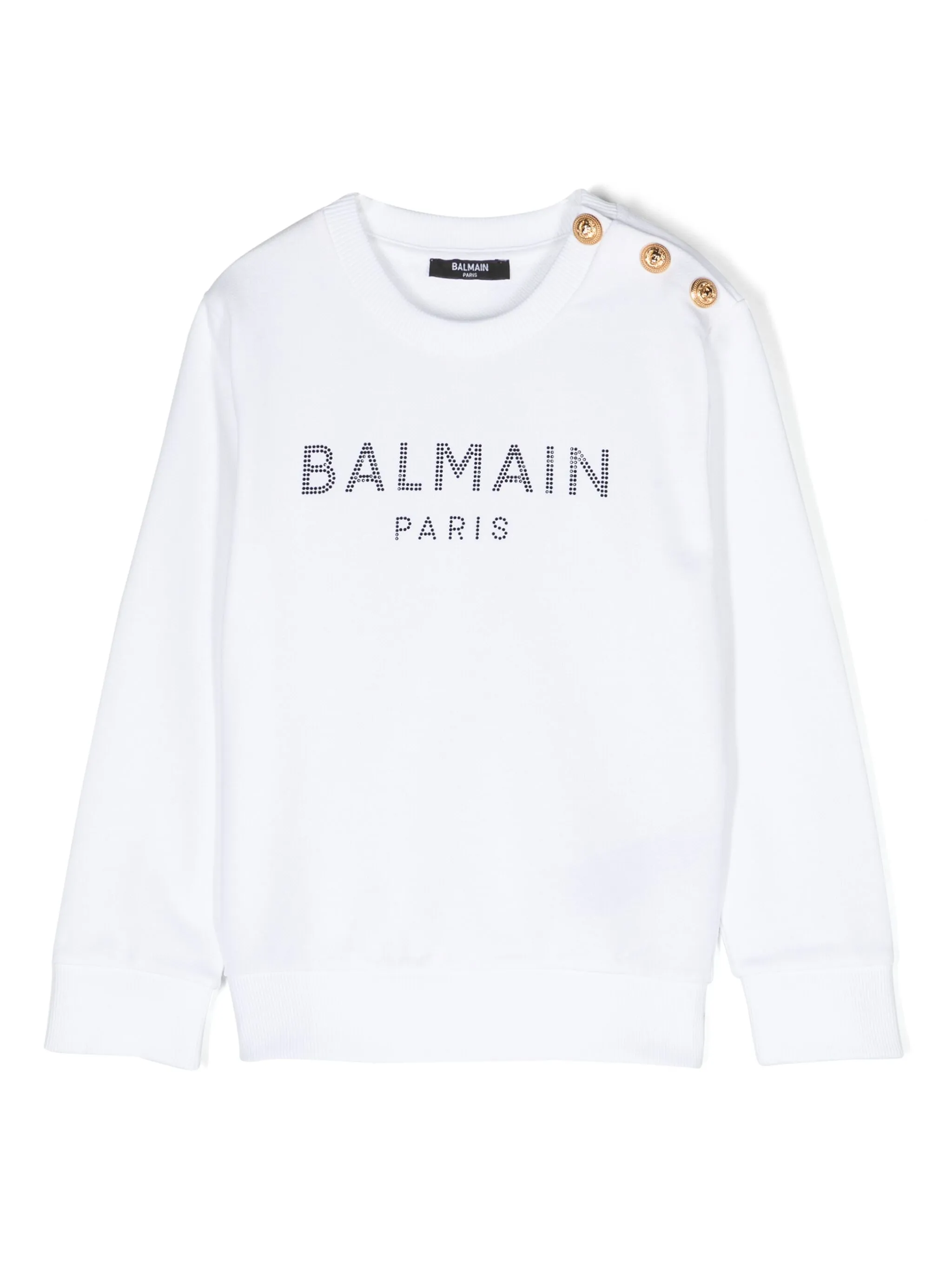 

Толстовка с логотипом Balmain Kids, белый