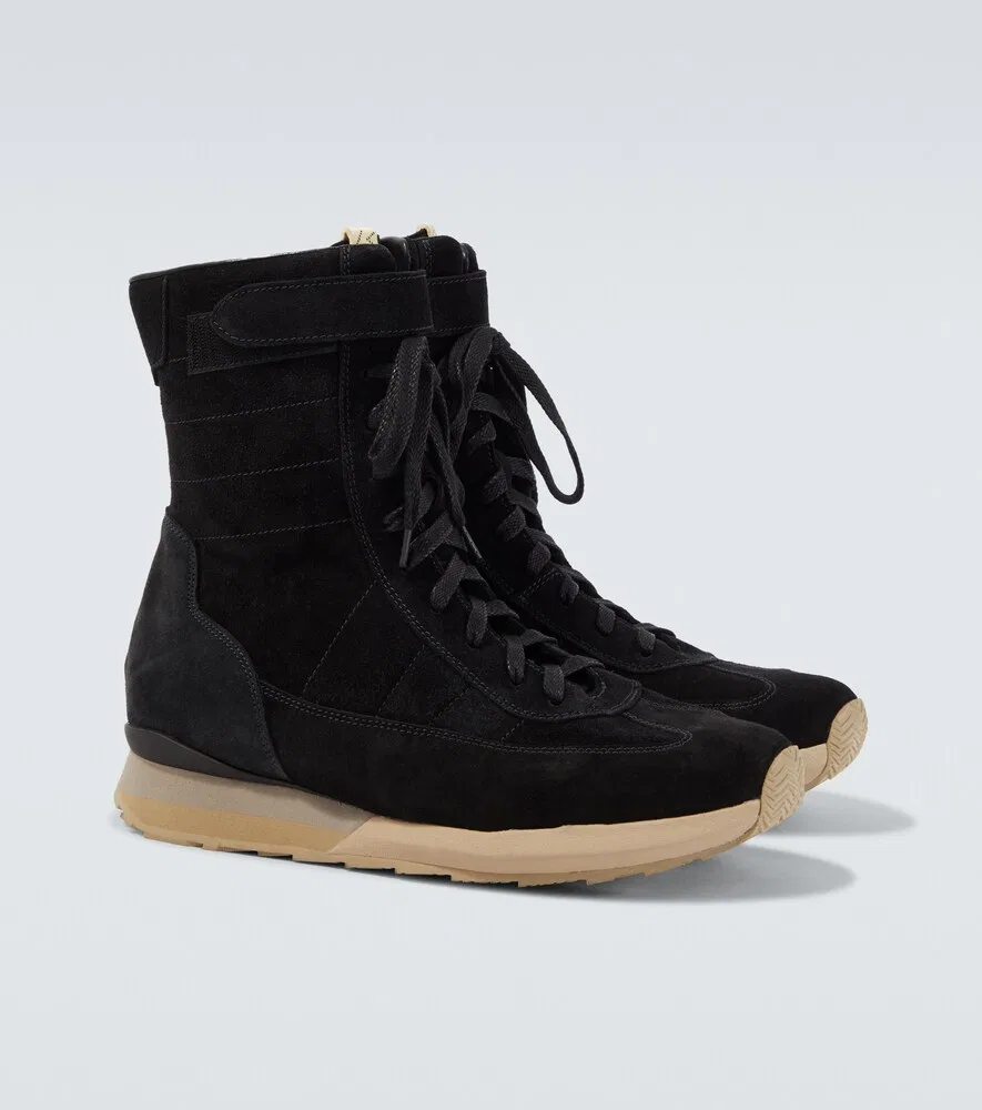 Замшевые ботильоны Daytona Visvim, черный