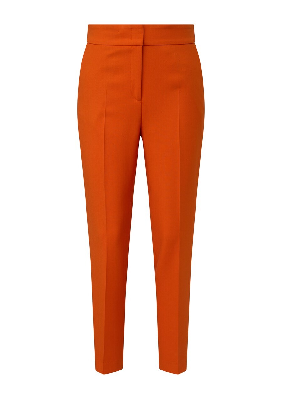 

Брюки s.Oliver BLACK LABEL Tapered Pleated Pants, цвет dark orange