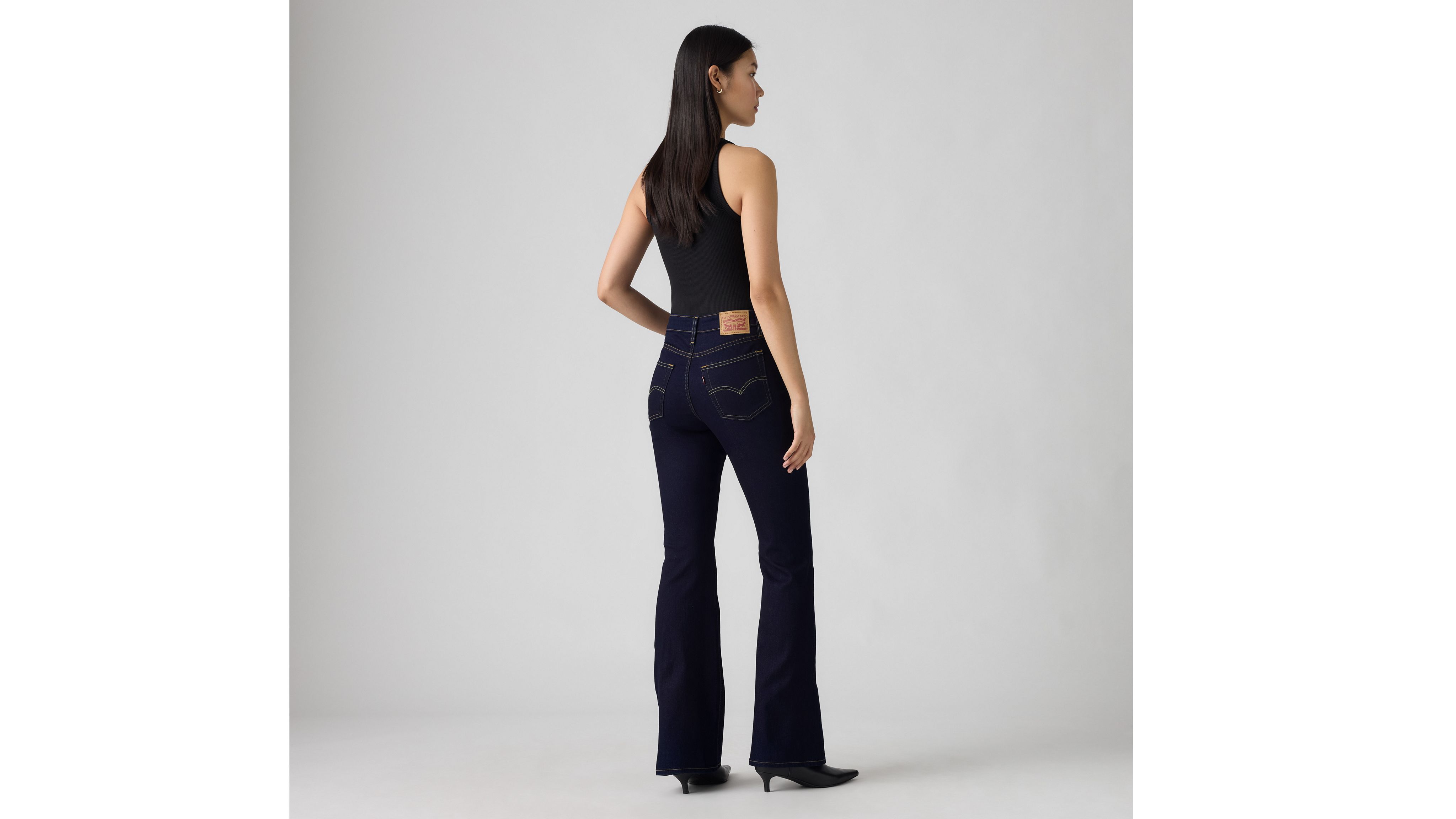 Женские джинсы-клеш с высокой талией 726 Levi's, Cast Shadows - Dark Wash — фото 4
