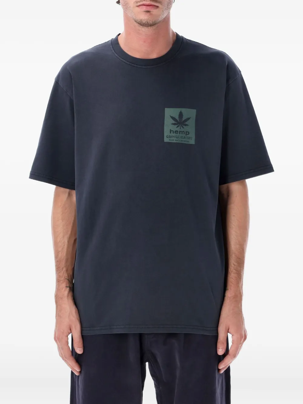 

Футболка с графичным принтом Gramicci, синий