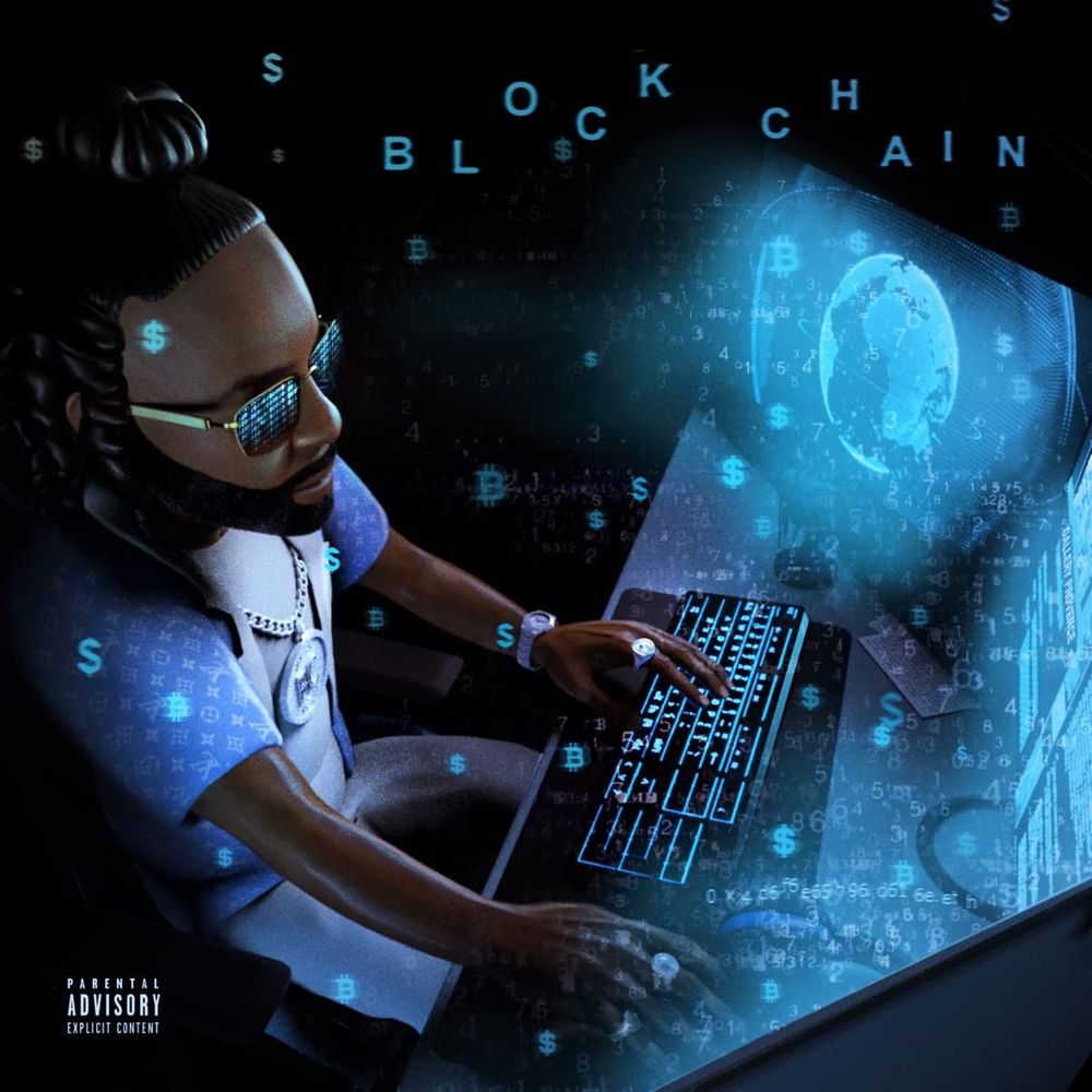 

Виниловая пластинка LP Blockchain [Blue Seaglass Wave Vinyl] [Explicit] - Money Man