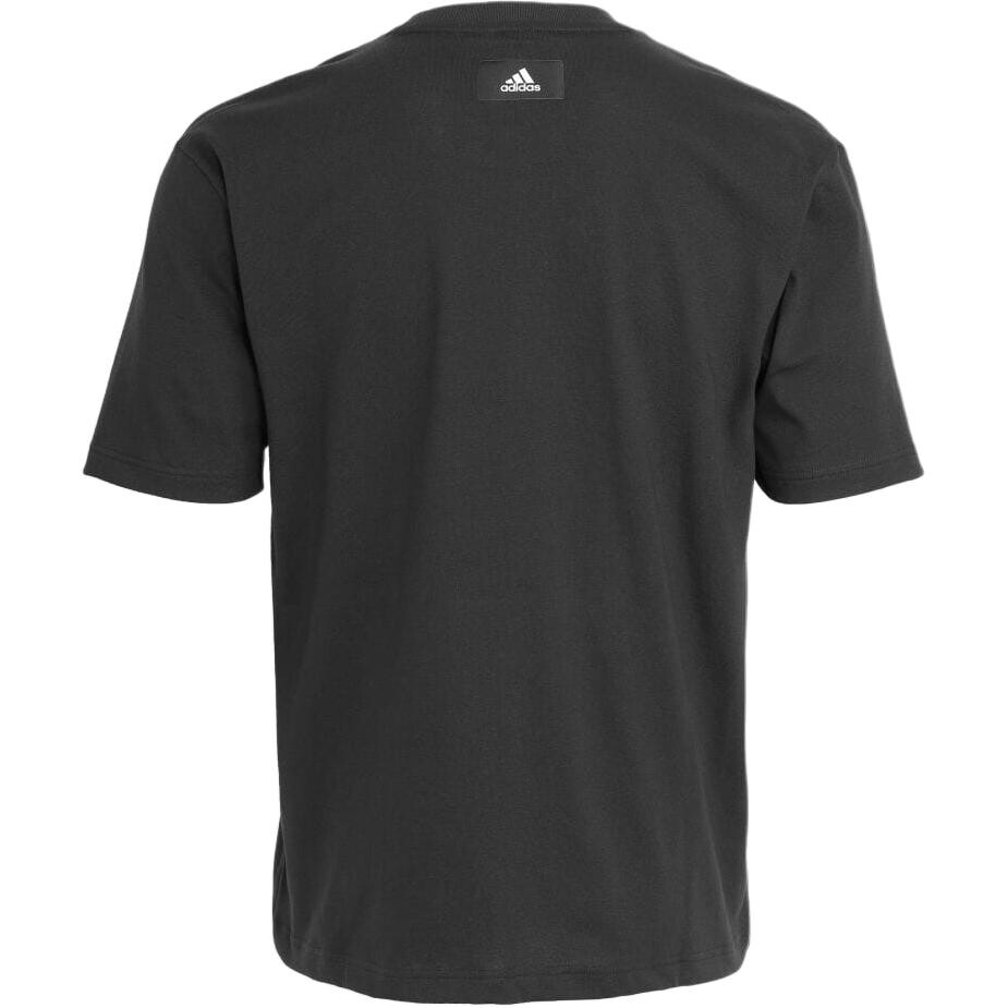 Одежда Футболка мужская черная Adidas, черный — фото 2