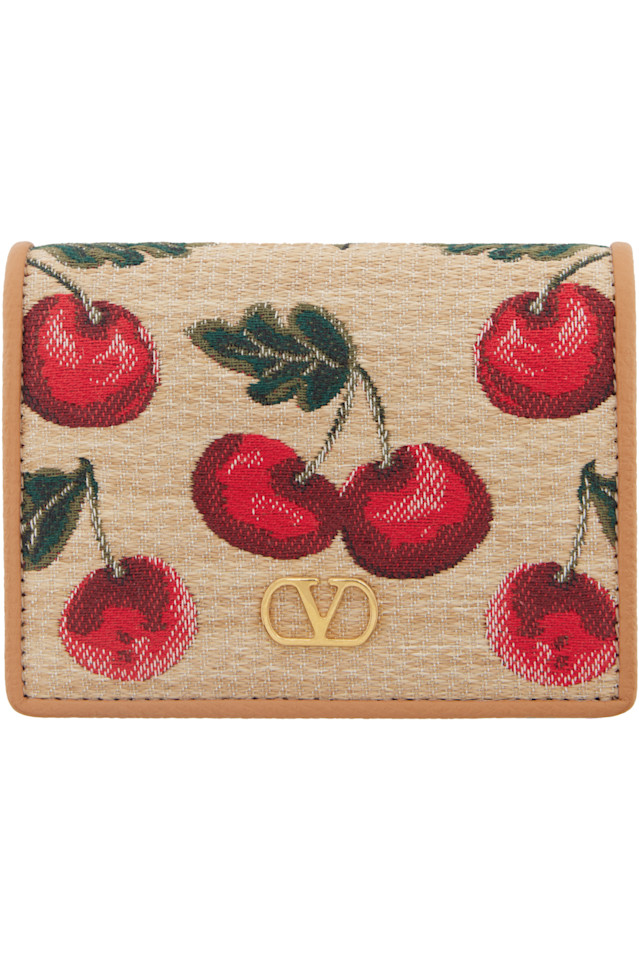 

Кошелек Vlogo Signature Cherryfic жаккардовый Valentino Garavani, мультиколор