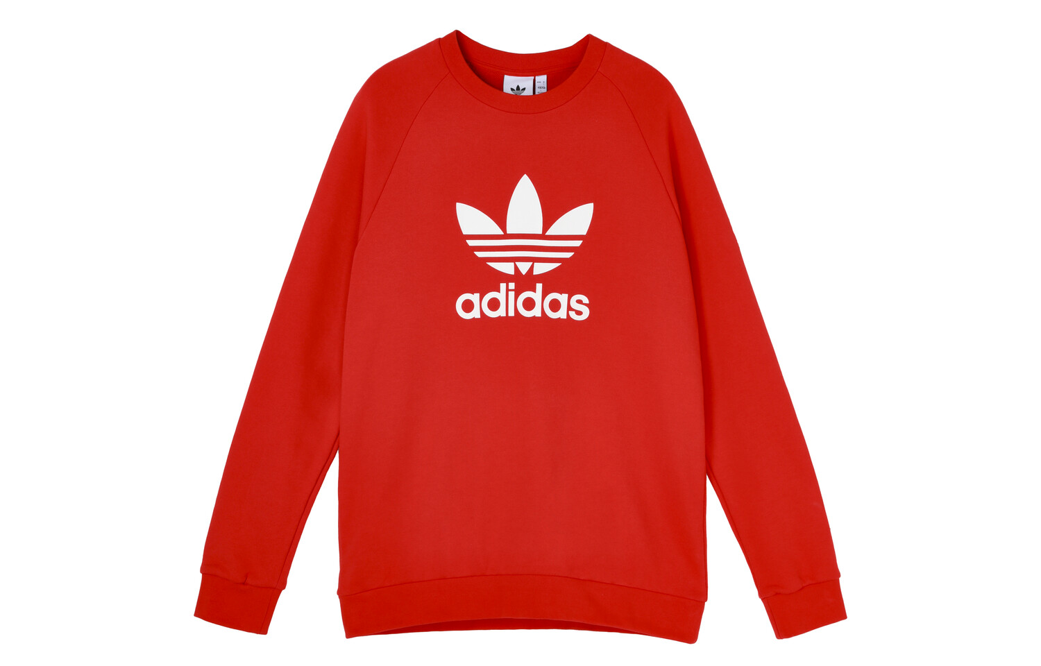 

Толстовка с трилистником мужская красная Adidas Originals, красный