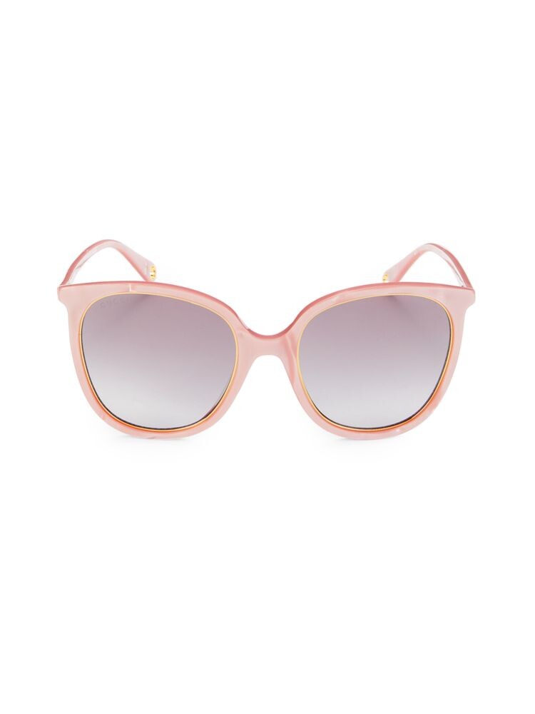 

Овальные солнцезащитные очки 56MM Gucci, розовый