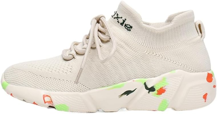 

Мужские легкие дышащие модные кроссовки с противоскользящей подошвой - удобная обувь для ходьбы и бега Hhhchpm, бежевый