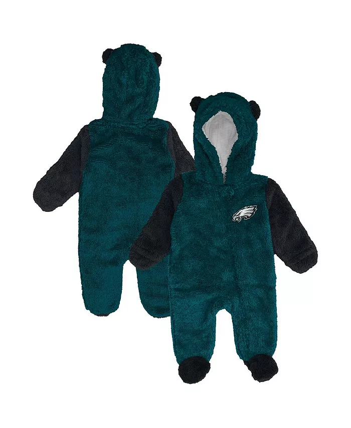 

Спальный комбинезон Philadelphia Eagles Stay Naping из флиса с застежкой-молнией на всю длину для мальчиков и девочек, темно-зеленый Outerstuff