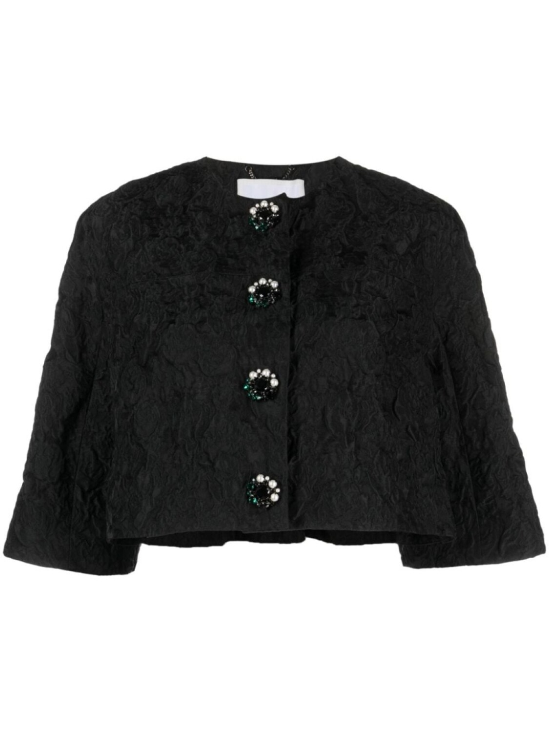 

Erdem фактурный укороченный жакет, черный