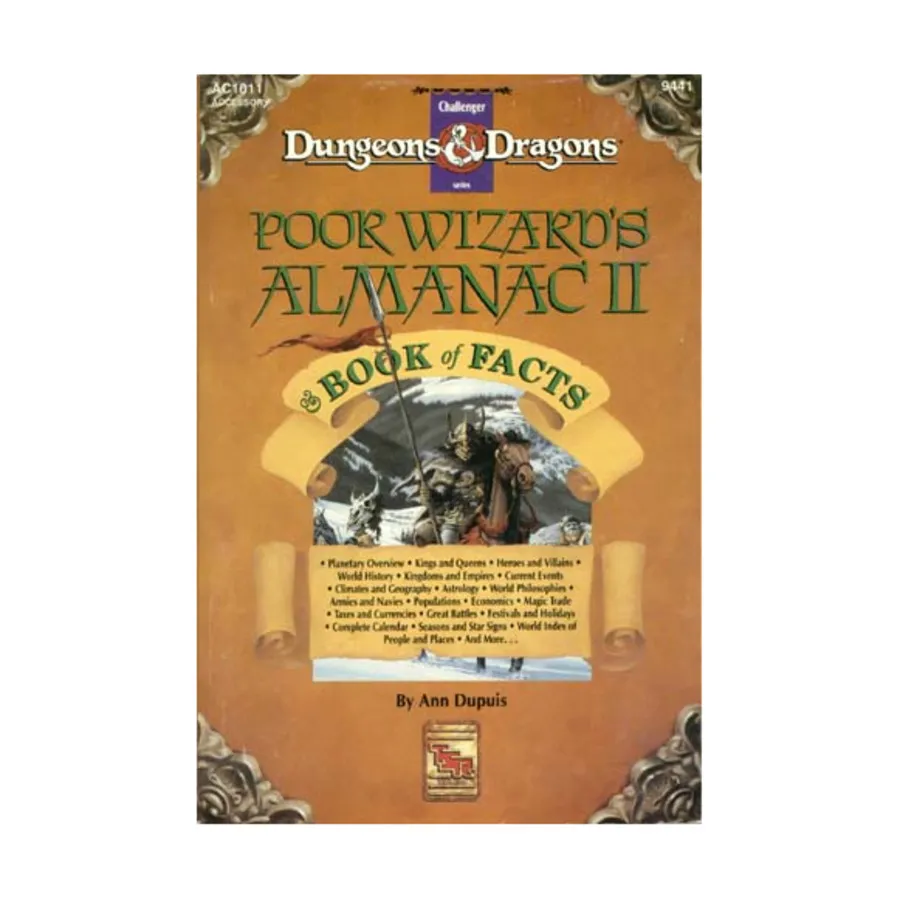 

Poor Wizard's Almanac #2, Basic Dungeons & Dragons (Original Edition) - Sourcebooks & Accessories, мягкая обложка