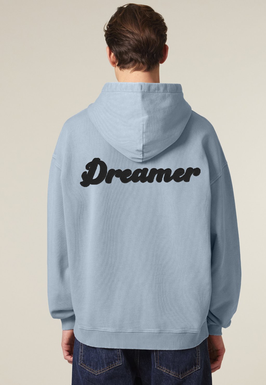 

Толстовка DREAMER BACK EMBROIDERY UNISEX VINTAGE - Hoodie Mira Paris, сине-серый
