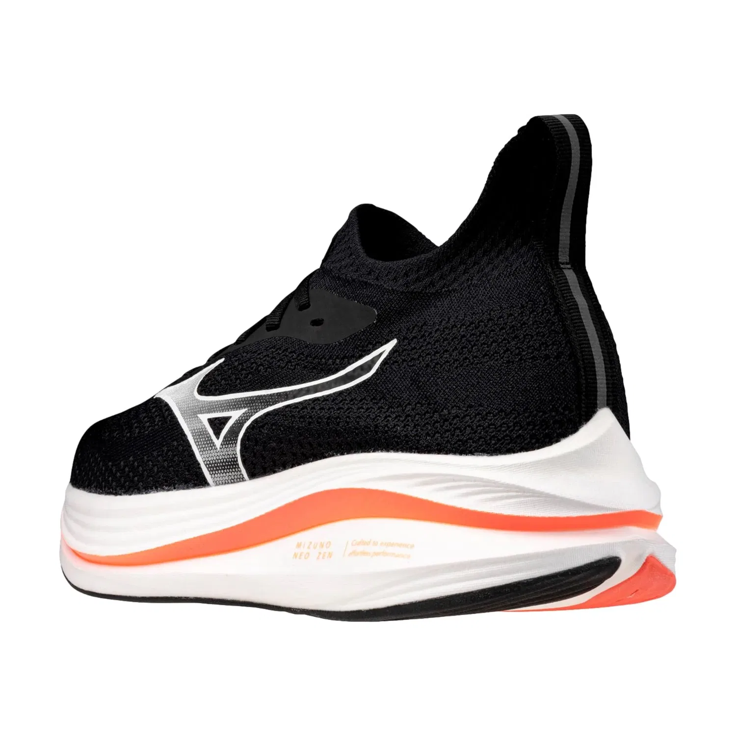 Мужские кроссовки Mizuno Neo Zen Black / White - Fiery Coral 2 J1GC258603 — фото 4