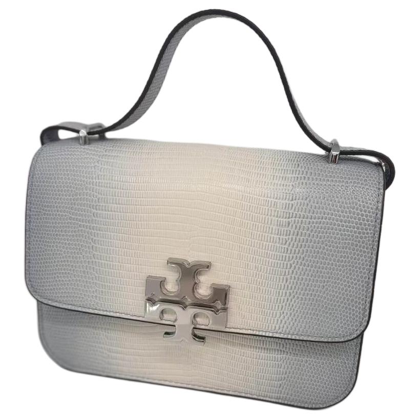 

Сумка через плечо Eleanor Lizard из тисненой кожи Trumpets для женщин, градиент TORY BURCH