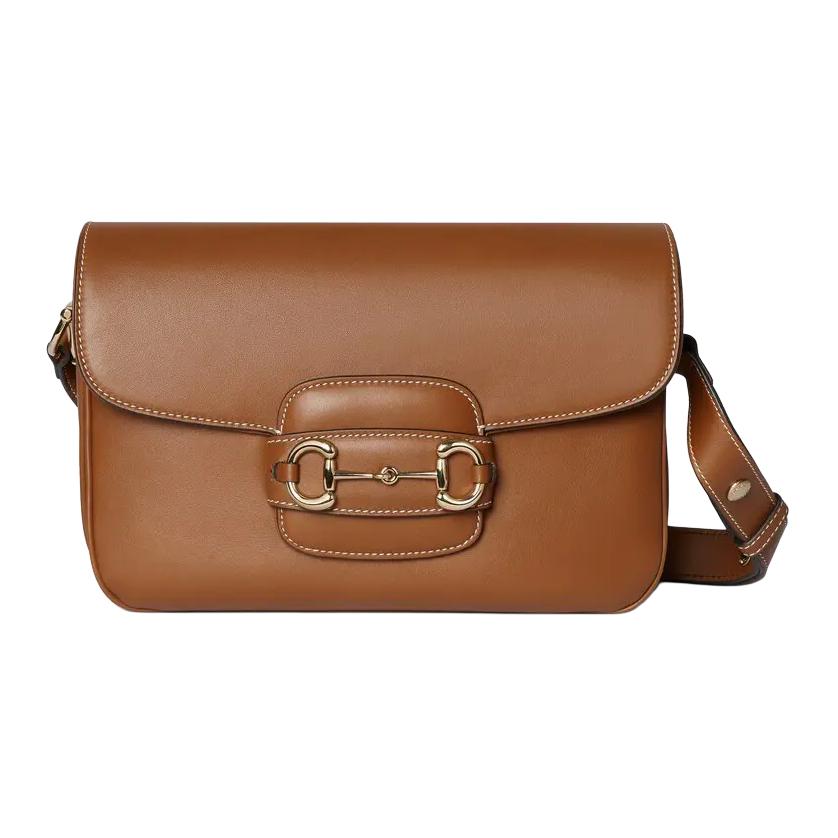 

GUCCI Сумка через плечо из гладкой кожи с конской удилкой