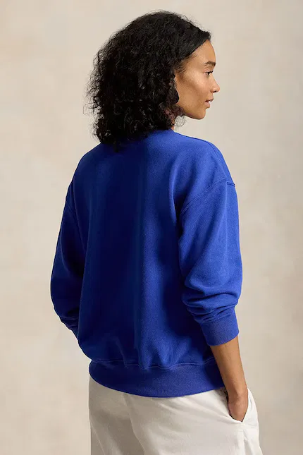 Худи свободного кроя Island FLC-KNT-SWEATSHIRT Polo Ralph Lauren, синий — фото 2
