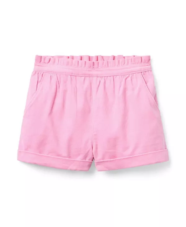 

Вельветовые шорты с оборками для девочек - для малышек, детей постарше. Janie And Jack, розовый