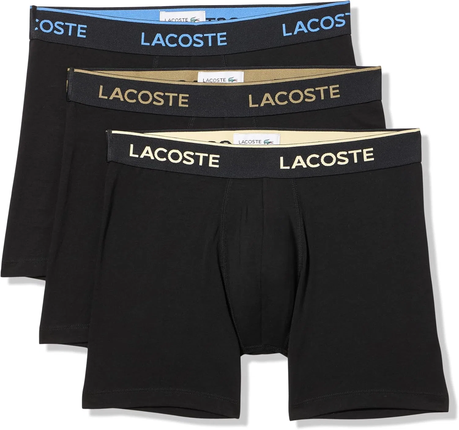 Боксеры 3 шт Lacoste, Black/Vaporous/Olive/Sesame