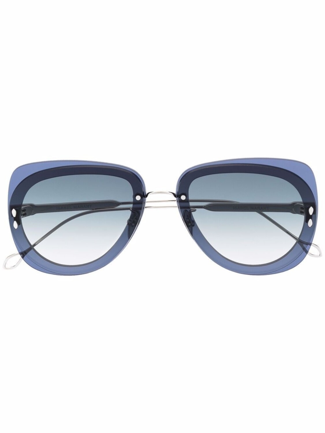 

Isabel Marant Eyewear солнцезащитные очки в квадратной оправе, серебристый