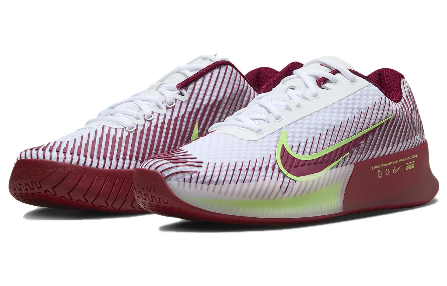 Court Air Zoom Vapor 11 Hc белый team red lime blast Nike, красный/белый — фото 4