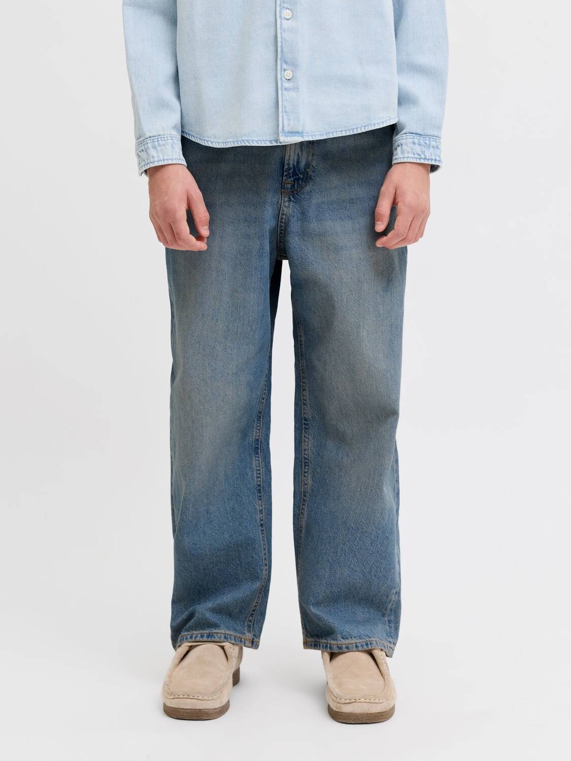 Jack & Jones Junior Джинсы Regular 'JJIRon JJOriginal' в синем дениме — фото 3