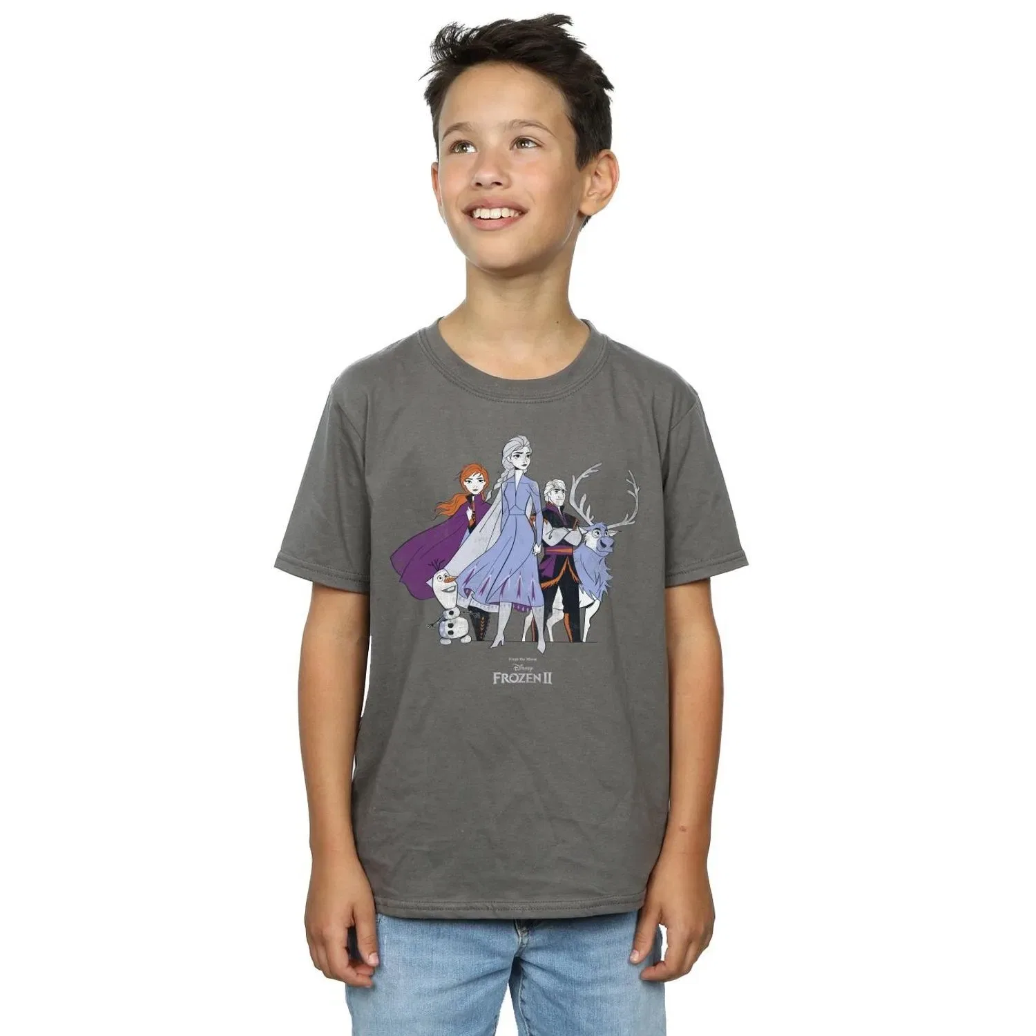 Футболка Frozen 2 Distressed Disney, антрацитовый