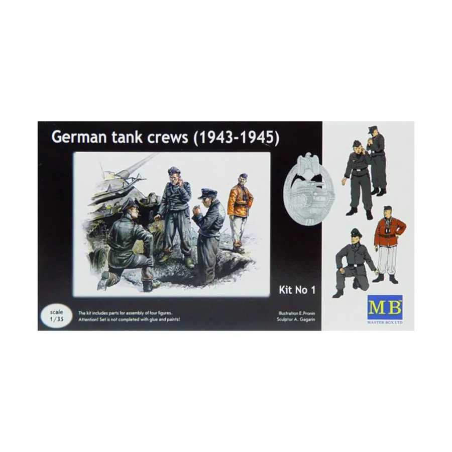 

Набор «Немецкий танковый экипаж» №1 — 1943-45 гг., WWII Models - Germany (1:35) (Master Box)
