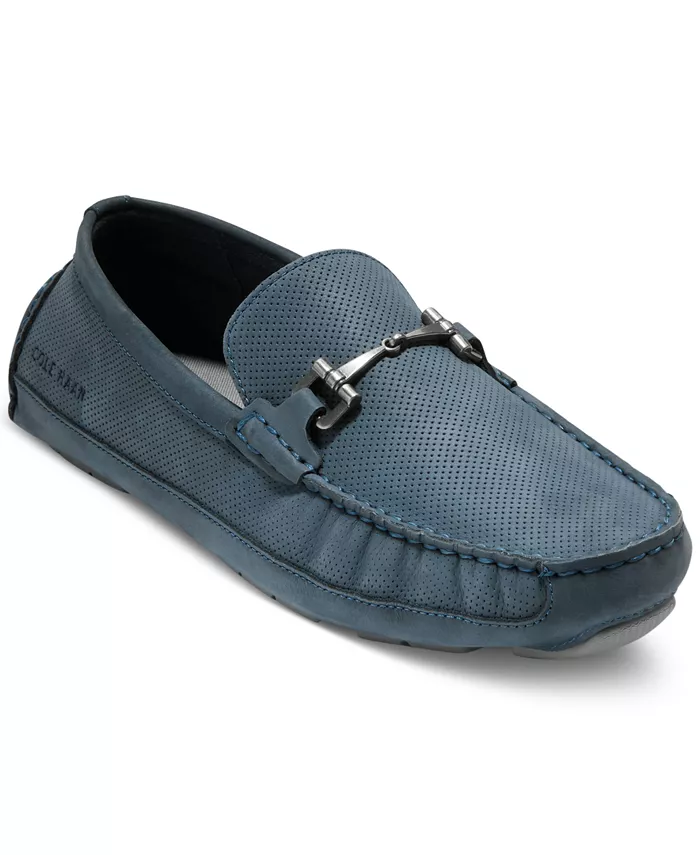 

Мужские ботинки Wyatt из нубука с металлической накладкой Cole Haan, синий