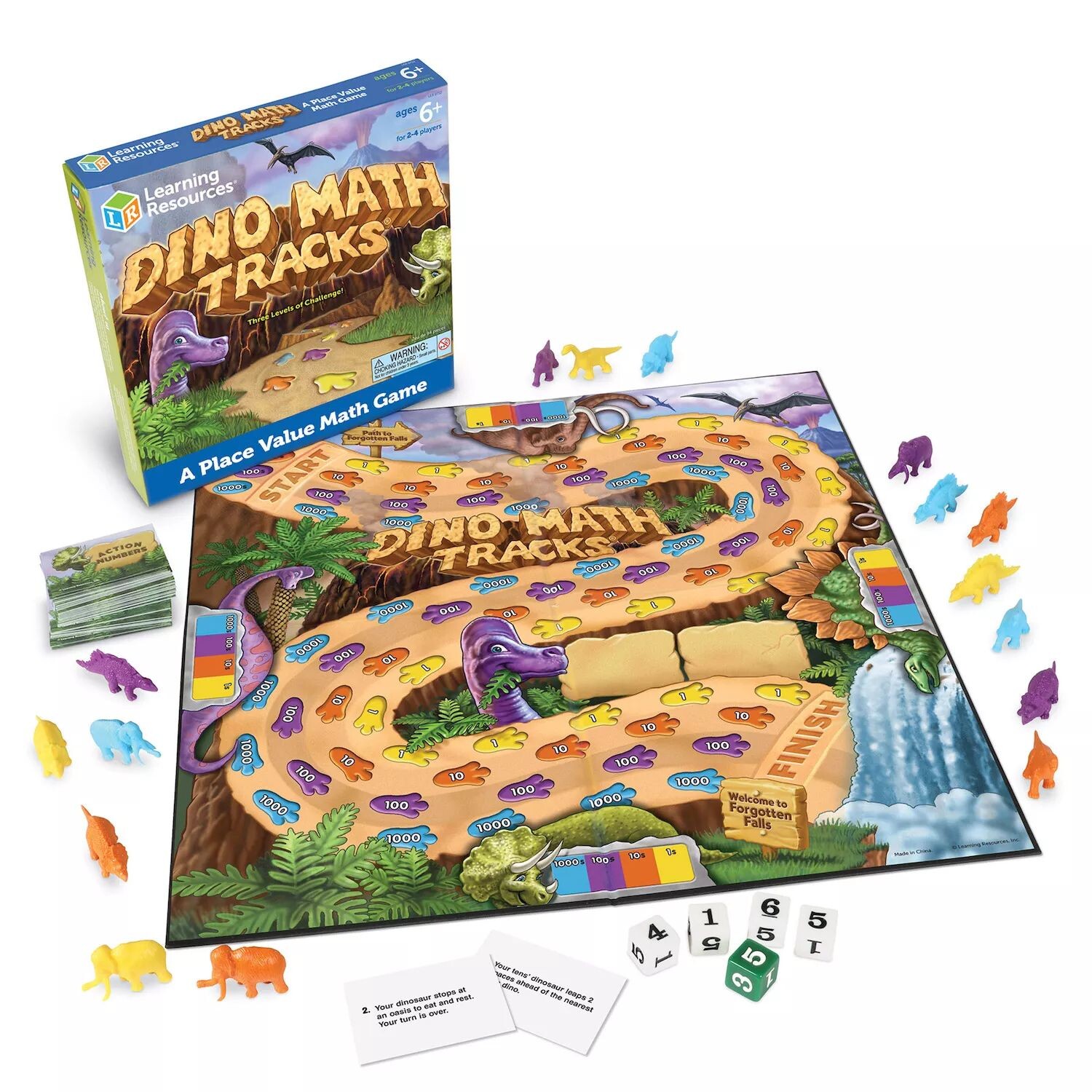

Учебные ресурсы Игра Dino Math Tracks Place Value Learning Resources