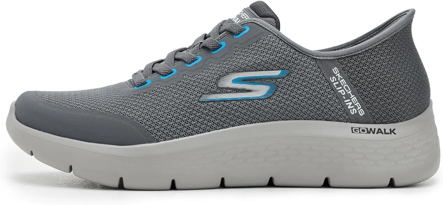 Мужские слипоны Skechers Go Walk Flex Netro без использования рук — фото 4