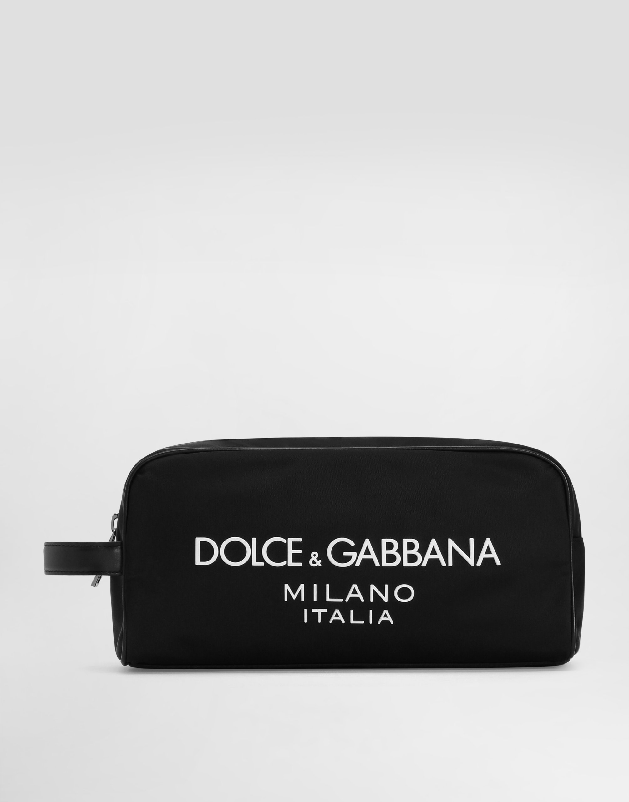 

Нейлоновая косметичка с прорезиненным логотипом Dolce & Gabbana, черный