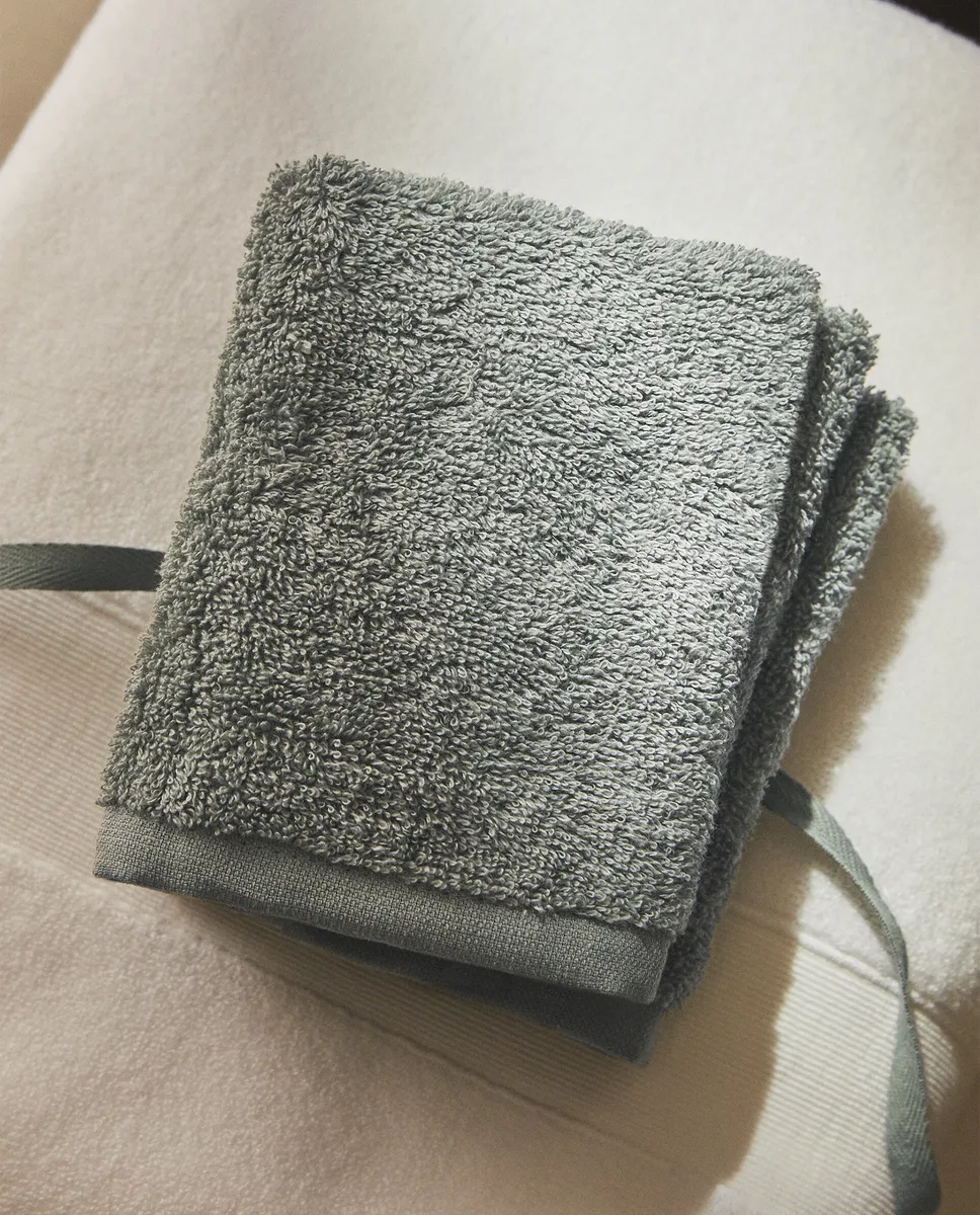 

Упаковка хлопковых полотенец для рук (3 шт.) Zara Home, зеленый