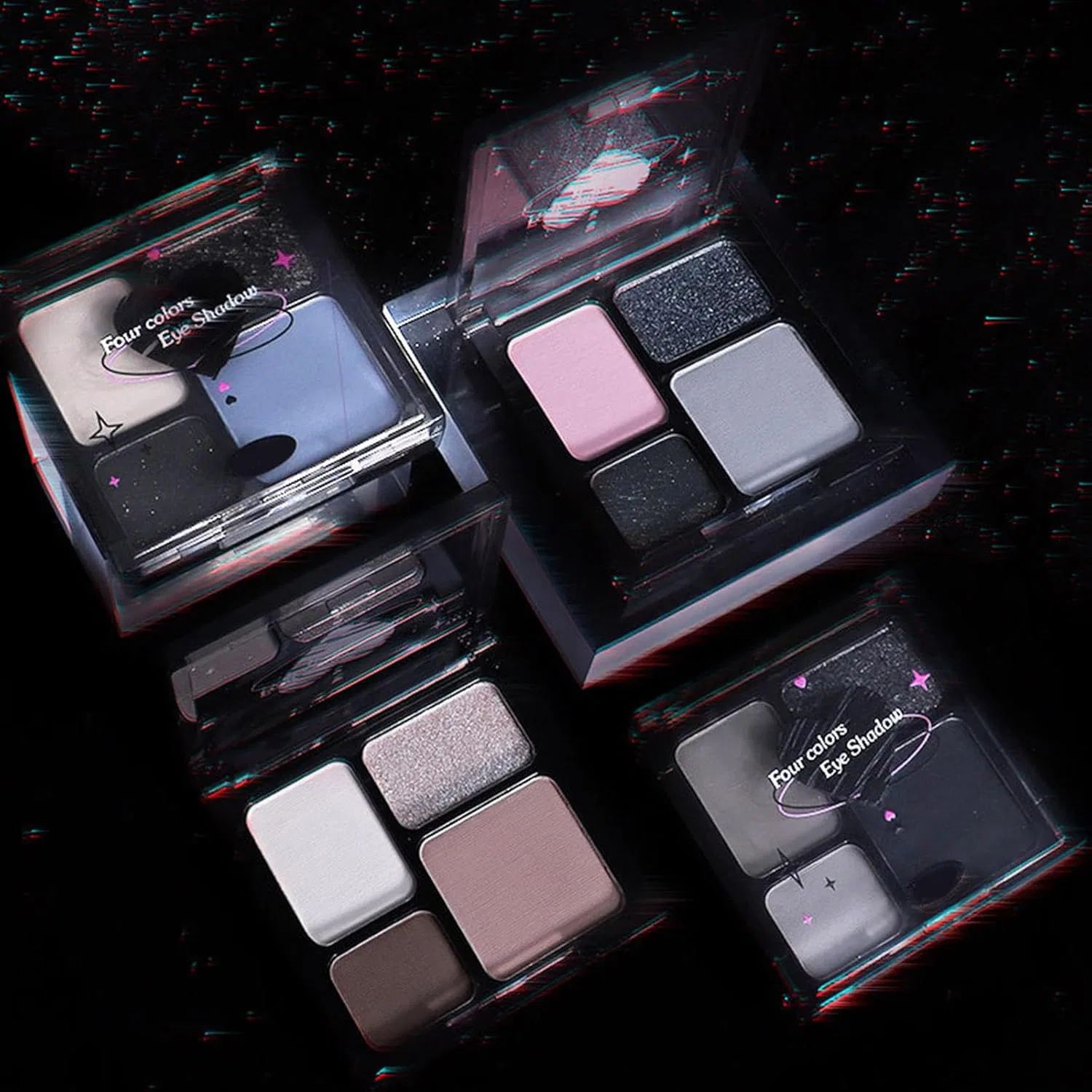 Тени для век Dark Makeup Palette, черный, Generic — фото 4