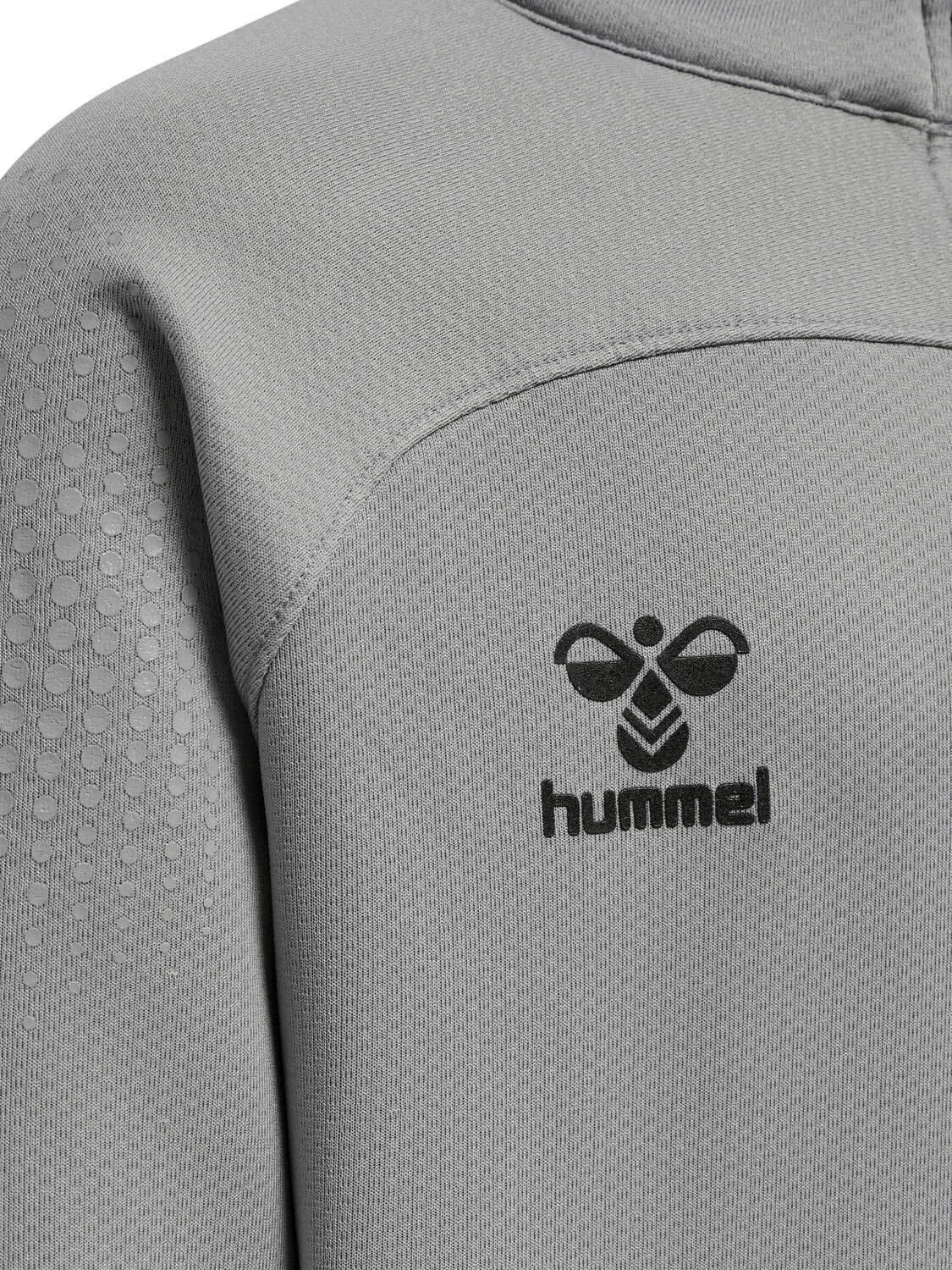 Толстовка Hummel Mit Kurzem Reißverschluss Hmllead Half Zip Kids, серый меланж — фото 3