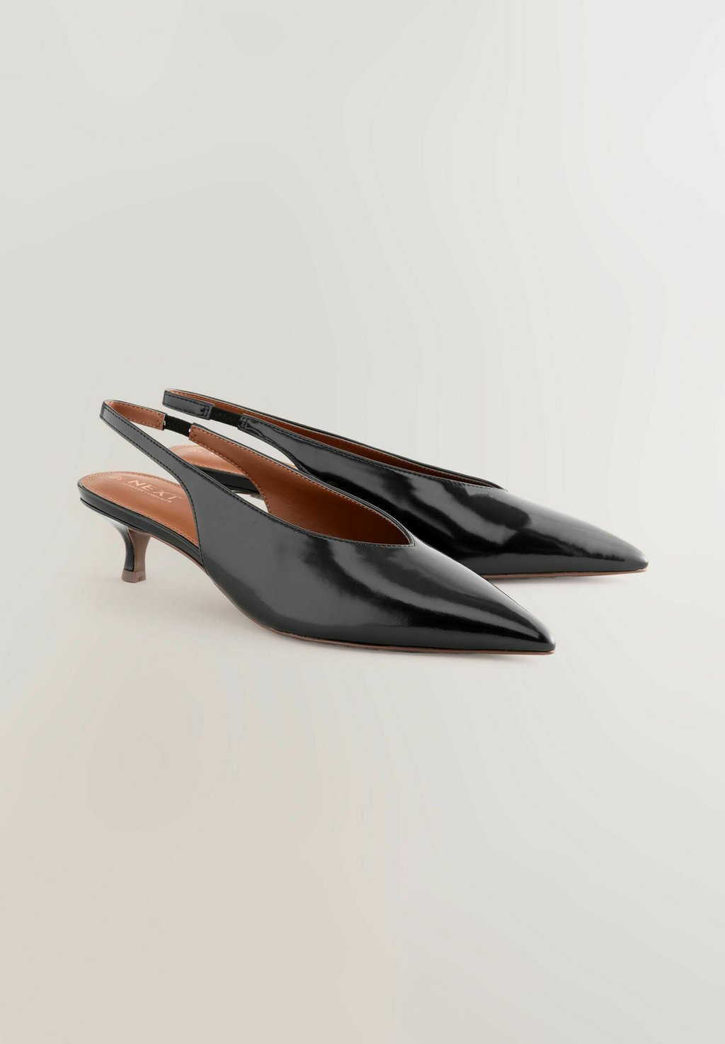 Классические туфли на каблуке STANDARD WIDE FIT - FOREVER COMFORT POINT TOE LOW WIDE Next, цвет Mottled Black — фото 2