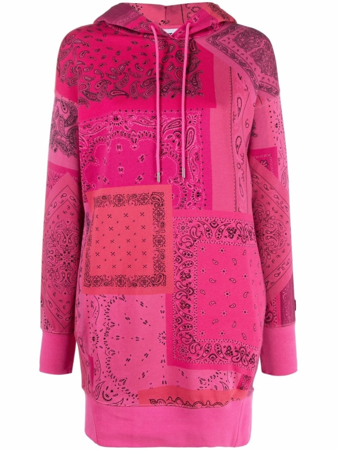 

Kenzo платье-худи с принтом, розовый