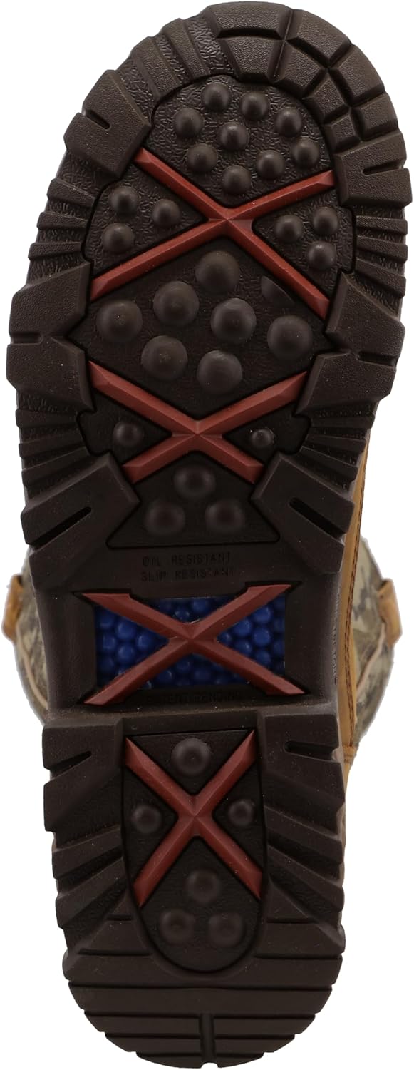 Ботинки Twisted X Men's 17" с задней молнией и водонепроницаемой отделкой, узор Mossy Oak Bottomland, коричневый — фото 4
