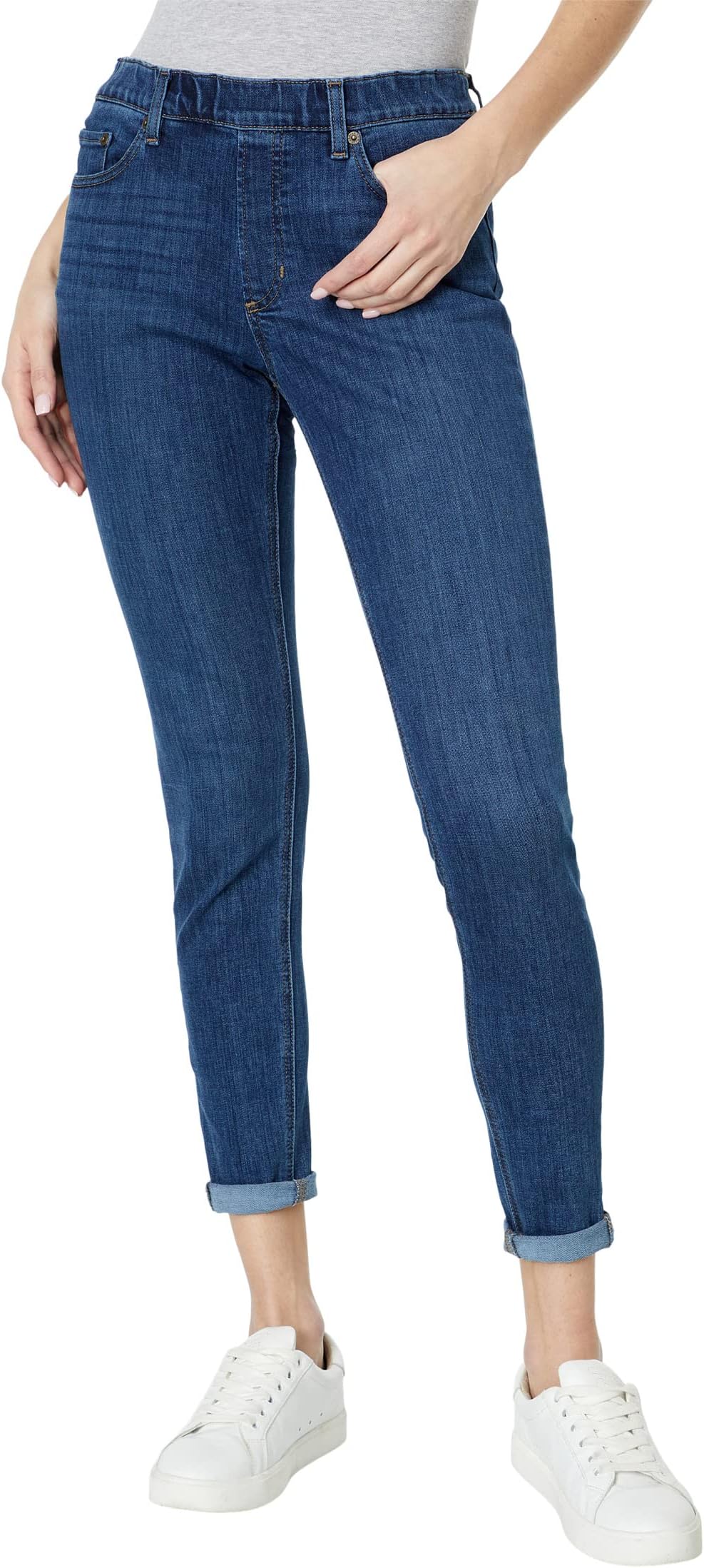 

Джинсы L.L.Bean BeanFlex Pull-On Jeans in Stonewashed, цвет Stonewashed