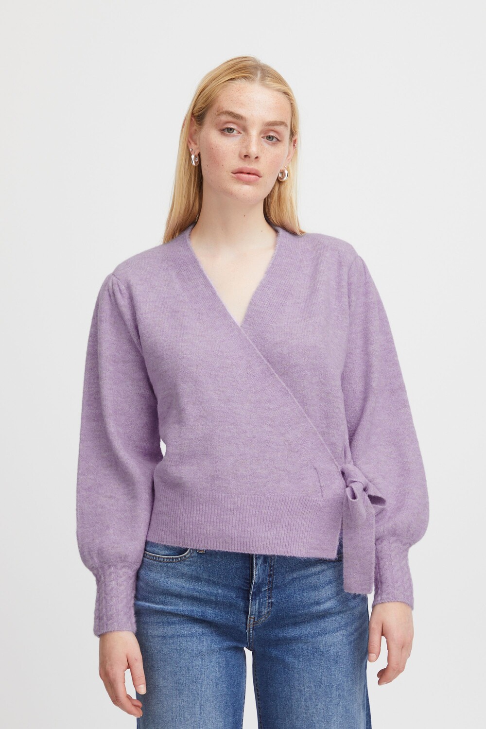 

Кардиган ICHI Strickjacke IHOLENE CA2 20117010, фиолетовый