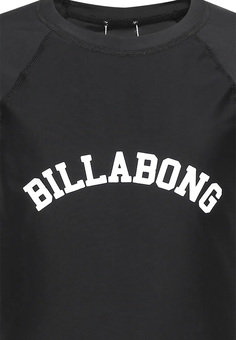 Детская спортивная футболка с защитой от солнца, Daylight Billabong, черный — фото 3