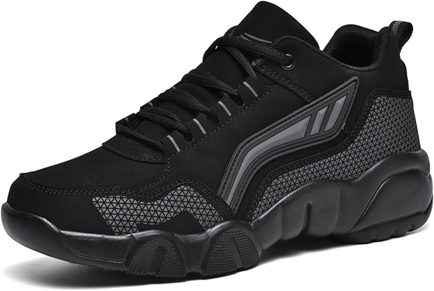 

Мужские повседневные спортивные кроссовки, противоскользящие и износостойкие, низкие, на шнуровке, подходят для активного отдыха на улице, повседневного использования и прогулок Aokisx, серый