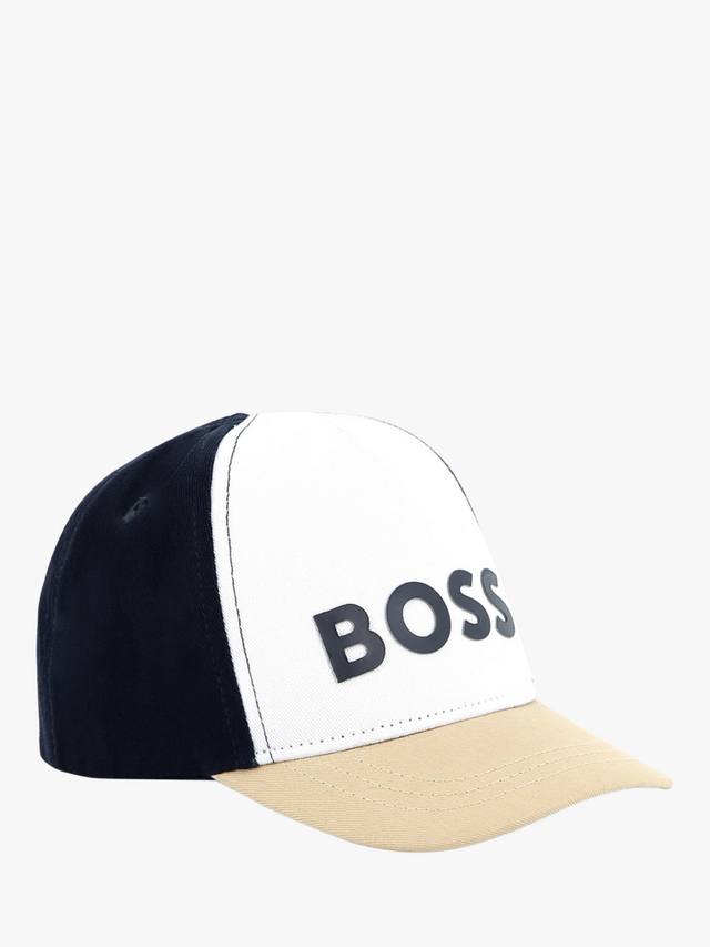 

Шапочка boss baby из хлопчатобумажной саржи HUGO BOSS, белый