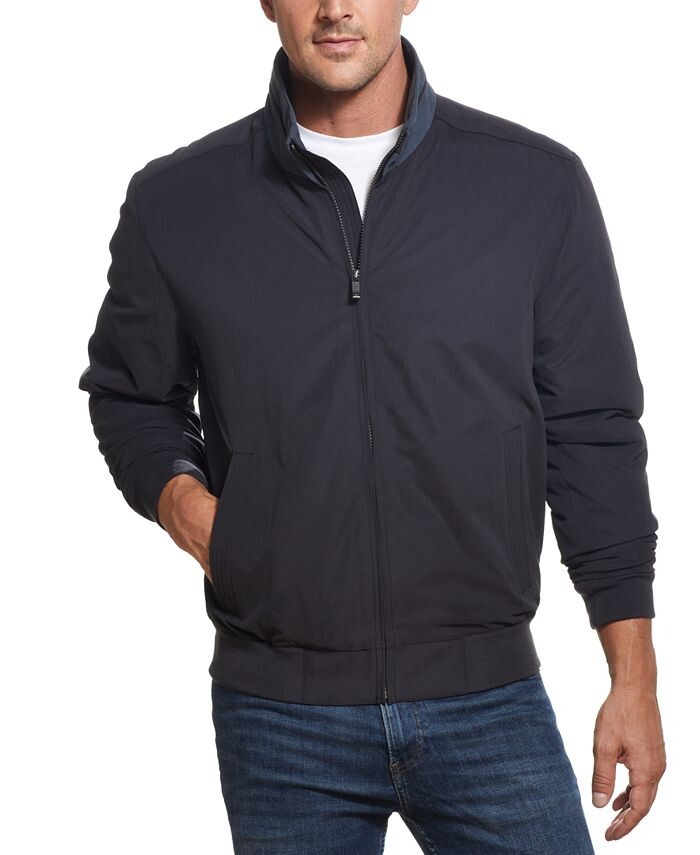 

Мужской бомбер из микрофибры Weatherproof, черный